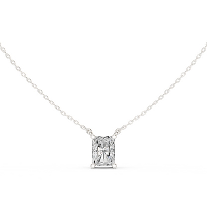 Basket Radiant Diamond Pendant Necklace