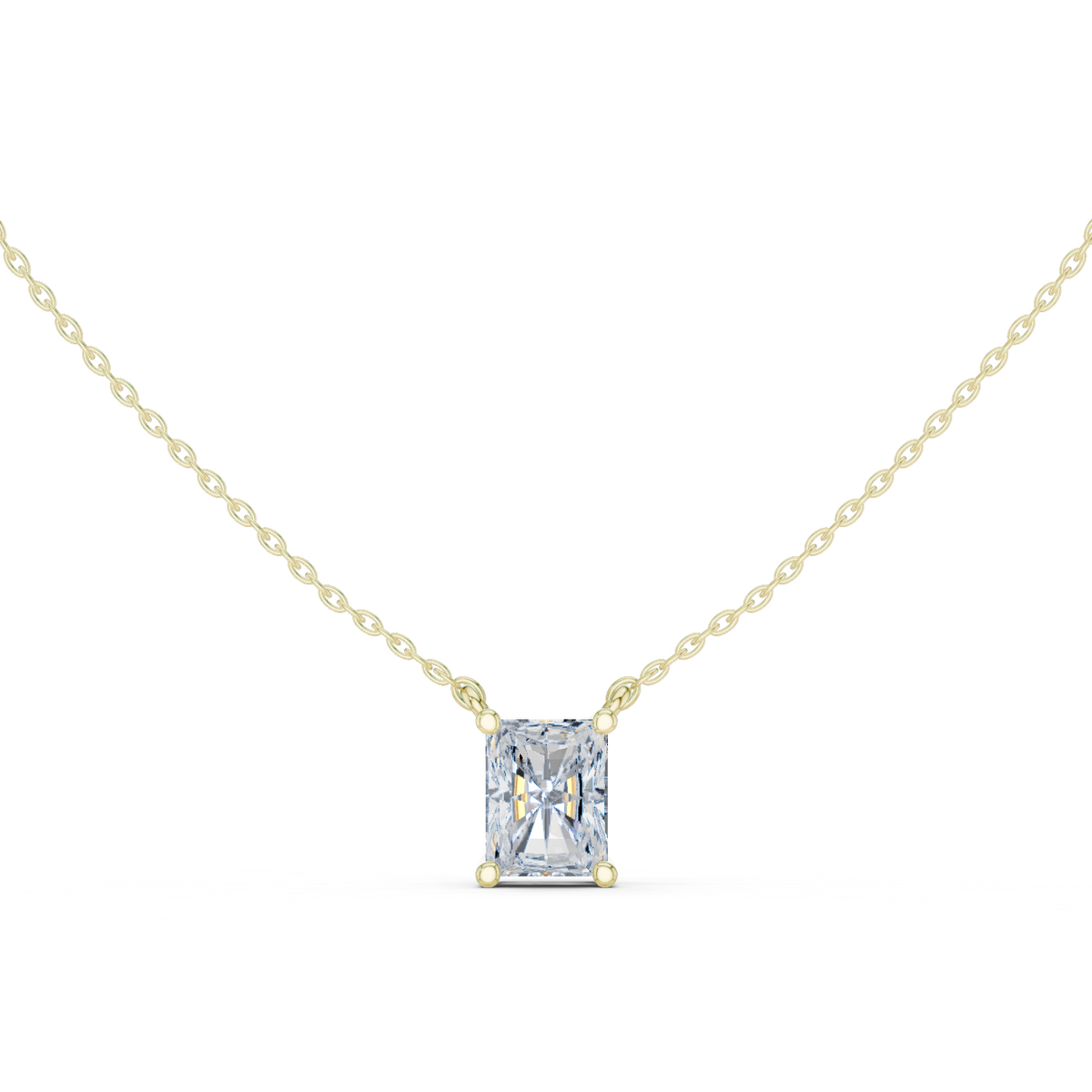 basket radiant diamond pendant necklace