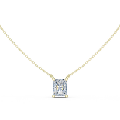 Basket Radiant Diamond Pendant Necklace