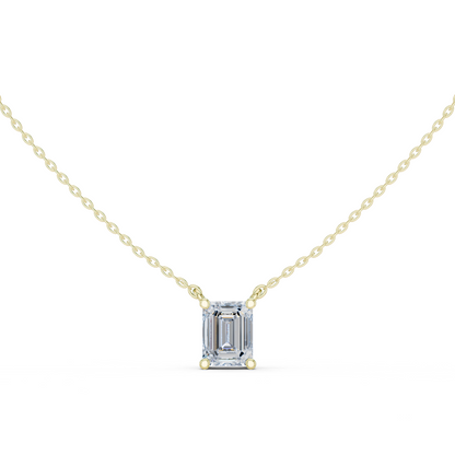 Basket Emerald Diamond Pendant Necklace