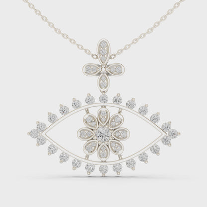 Mystique Evil Eye Diamond Pendant Necklace