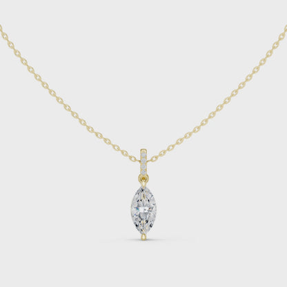 Marquise Diamond Pendant Necklace