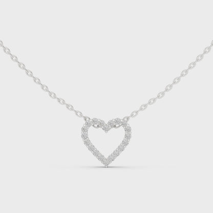 Verona Open Heart Diamond Necklace