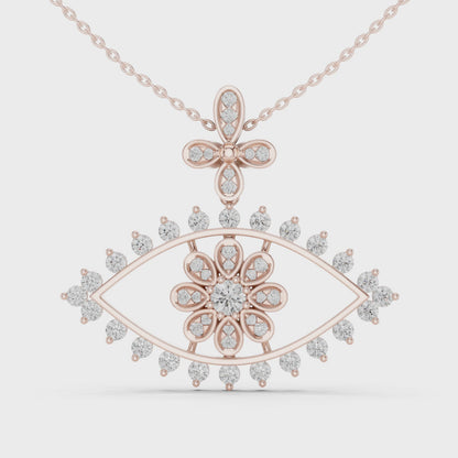 Mystique Evil Eye Diamond Pendant Necklace