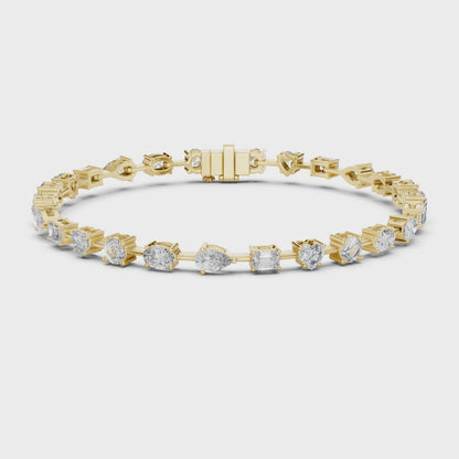 Mixed Shape Diamond Bracelet