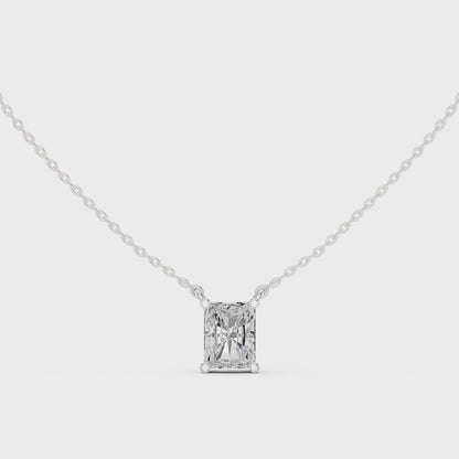 Basket Radiant Diamond Pendant Necklace